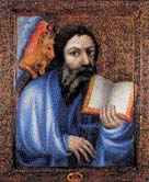Svatý Lukáš Evangelista od Mistra Theodorika z emise Umělecká díla na známkách