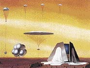 Po průletu atmosférou Marsu otevře Beagle 2 brzdící padák, pak  nafoukne ochranné balony a relativně měkce dopadne na povrch planety