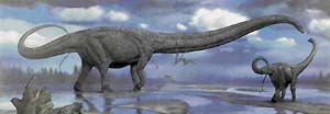 V jednom z dílů seriálu BBC Putování s dinosaury jsme sledovali osudy obřích diplodoků