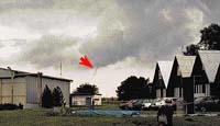 Jedna z mála fotografií českého tornáda z 2. srpna 1997