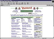 Hlavní stránka vyhledávacího katalogu Yahoo!