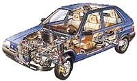 Na začátku osmdesátých let bylo jasné, že koncepce s motorem vzadu je pro další vývoj nepoužitelná. V roce 1987 se objevuje favorit, úplně nová škodovka s motorem vpředu