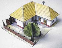 Hliněný dům z Moravy