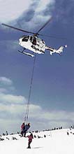 Vrtulníky se při záchranných akcích HS používají jen při vážných případech a dobrých povětrnostních podmínkách