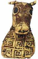 Mumie býka nalezená v Thébách