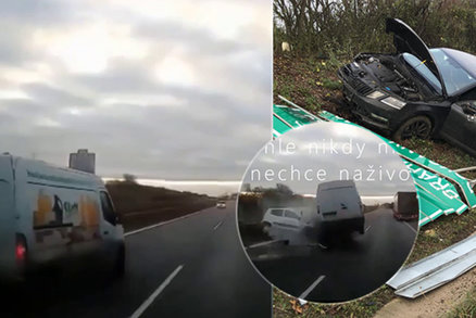 Děsivé video smrtelná nehody na D8: Srážku řidičky (†72) v protisměru zachytila kamera