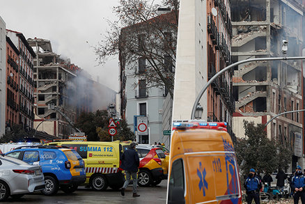 Masivní exploze v Madridu: Poničila několikapatrový dům!
