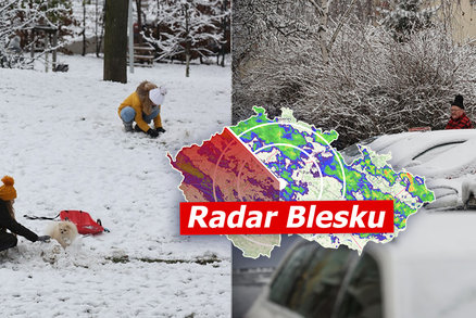 Arktická zima v Česku: Silná ledovka, sníh a mráz až 20 °C. Sledujte radar Blesku