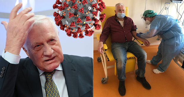 Vaclav Klaus Ukazal Fotku Z Nemocnice A S Rouskou Na Obliceji Vzkazuje Je Mi Lepe Blesk Cz