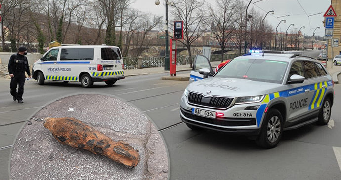 Ve Vltavě v centru Prahy našli minometný granát! Okolí Žofína je zavřené