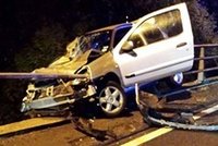 Tragická nehoda na Uherskohradišťsku: Při srážce dvou aut tam zemřel člověk