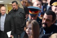 Akční hrdina Seagal v Moskvě: Mačo Putin pozval i svého kamaráda z Hollywoodu