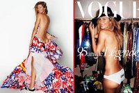 Božská Gisele na obálce Vogue jen v kalhotkách