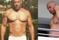 Tlustě a zběsile: Vin Diesel předvedl svůj tučný břišní „pekáč“