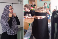 Učitelka z Trutnova přišla zahalená „po muslimsku“. Sedmákům vysvětlovala islám