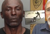 Brutální video: Strážník chtěl zastavit šíleného žháře, ten do něj začal bodat hlava nehlava