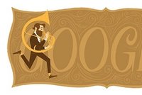 Vynálezce saxofonu Adolphe Sax se narodil před 201 lety, Google mu věnoval Doodle