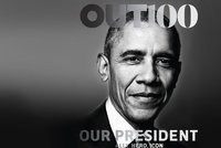 Přátelský „HomObama“: Je prvním prezidentem v časopisu pro homosexuály