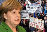 Praha se chystá na Merkelovou. „Do boje“ vyrazí sluníčka i islamofobové
