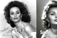 20 let stará fotka: Monika Absolonová jako dvojnice Sophie Loren
