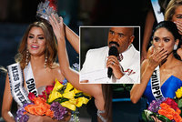 Trapas vesmírných rozměrů: Moderátor Miss Universe dal korunku špatné dívce. Pak ji chtěl zpátky