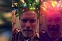 Ze Schwarzeneggera je stromeček! Terminátorovy ujeté Vánoce