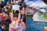 Švýcaři předstihli Dány v obírání uprchlíků. Peníze jim berou hned dvakrát