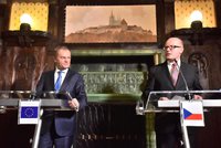 Nezapomínejme na pomoc Řecku, popíchl v Praze „prezident“ EU Tusk
