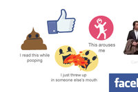 »To mě vzrušuje« a »přečetl jsem si to při kakání«: Lidé si utahují z nových smajlíků Facebooku