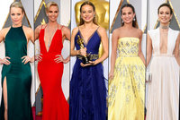Rozparky až „ke krku“, superhluboké výstřihy a holá kůže: Tyhle šaty bodovaly na Oscarech!
