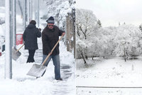 Namrzlé chodníky a sněhové závěje? Do ulic vyrážejí uklízet nezaměstnaní