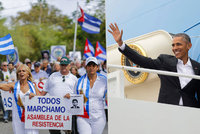 Obama za pár hodin přiletí na Kubu: Policie mezitím zadržela disidentky