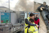 Arabské výkřiky před explozí, výbuch trhal končetiny... Drsná svědectví z Bruselu
