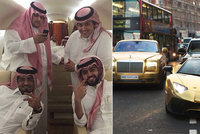 Okázalý arabský miliardář si žije jako král! Na dovolenou si bere lamborghini, doma ho hlídá policie