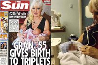 Babička porodila mladšímu milenci trojčata: Před porodem si udělala botox