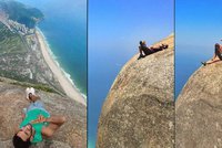 Nejnebezpečnější místo pro selfíčka na světě? Turisté se v Brazílii věší ze skály