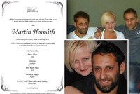 Smrt bratra SuperStar Vlasty Horvátha Martina (†33): Vzkazy plné lásky od jeho přítelkyně!