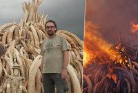 V Keni zapálili rekordní množství slonoviny. Byl u toho i šéf královédvorské zoo