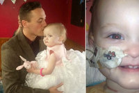 Roční holčička prohrála boj s rakovinou. Její táta si ji před smrtí na oko vzal