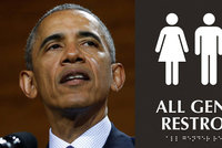 Obama nakázal školám: Nechte transsexuály, aby si záchodky zvolili sami