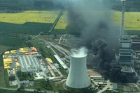 Poplach v elektrárně v Mělníku: Vzplál transformátor, škoda 5 milionů