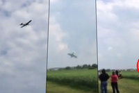 Poslední vteřiny před smrtí: Děsivý pád letadla na nymburském letišti byl zachycen na videu