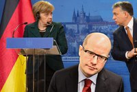 Merkelová nepřijela do Prahy kvůli fotce, vedle jakého politika odmítla stát?
