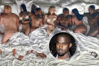 Donald Trump, Kim Kardashian i Taylor Swift spolu v posteli: Kanye West do klipu svlékl 12 celebrit i svou manželku!