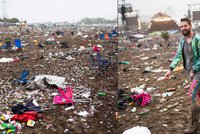 Bordel po Glastonbury: Festivaloví návštěvníci po sobě zanechali půl milionu pytlů s odpadky
