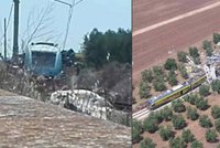 V Itálii se srazily v plné rychlosti vlaky. Zemřelo 23 lidí, 50 se zranilo