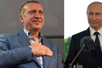 Erdogan jede k „příteli“ Putinovi: Chce urovnat spory s Ruskem