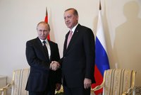 Velké usmiřování Putina a Erdogana: V Petrohradu proběhla průlomová schůzka