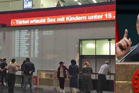 Ankara šla „do vrtule“: Turecko povoluje sex s dětmi, hlásalo rakouské letiště