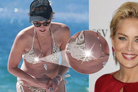 Sharon Stone pustila na pláži v L.A. bradavku na špacír